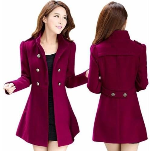 Women Winter Fashion Korean Long Coat Jacket Windbreaker Slim Outwear Warm Parka Long Sleeves Grace Solid Color 2020 Hot
