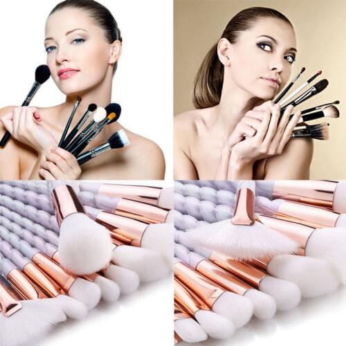 10 Pcs Beauty Professional Makeup Brush Set Foundation Blusher Concealer Eyeshadow Eyeliner Lip Brush Tool Make Up Eye Brush Set