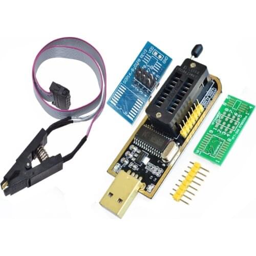 2pcs/lot SOIC8 SOP8 Test Clip with CH341 programmer LCD BIOS/NAND FLASH/24/25 programmer