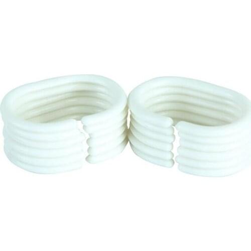 20 sets (12pc/set) Shower Curtain Hook Hanger Ring Bath Drape Loop Clip Glide Convenient Replacement Bathroom Accessories