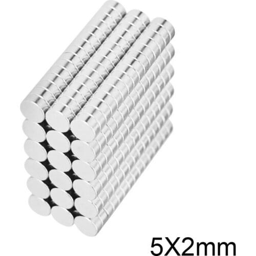 50~1000pcs 5x2 mm Rare Earth Magnets Diameter 5x2mm Small Round Magnets 5mmx2mm Fridge Permanent Neodymium Magnets strong 5*2 mm