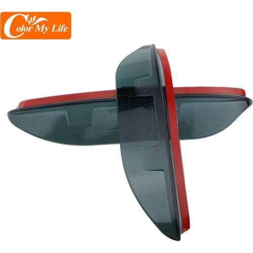 ABS Black Side Car Rearview Mirror Cover Protection Trim for Peugeot 208 2015 - 2019 Rear View Mirror Sun Rain Visor Protector