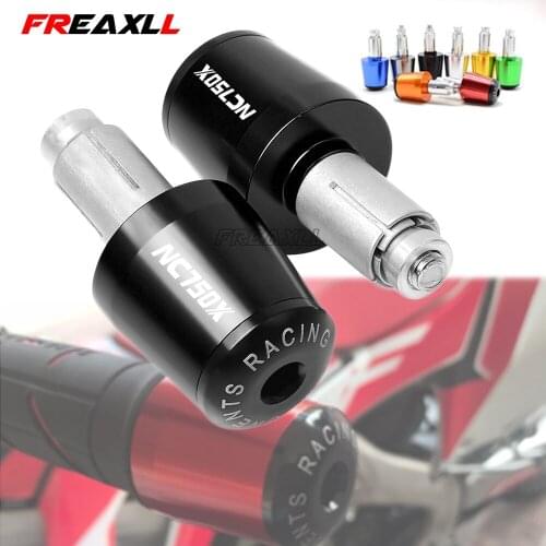 For HONDA NC750 NC750S NC750X NC 750S/X 2014 2015 2016 Logo Plugs Motorcycle 7/8'' 22mm Handlebar Moto Handle Bar Grips Cap Ends