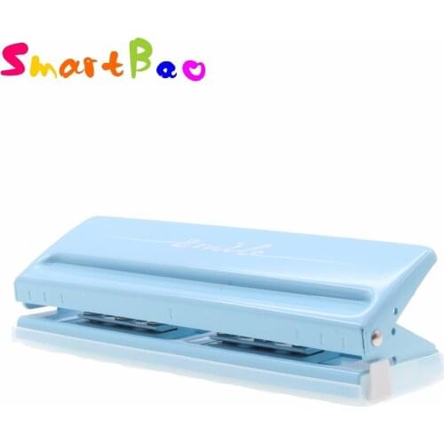 6-Hole Punch for Planners Metal Slide Punch Adjustable Puncher Easy to Use On Multiple Pages