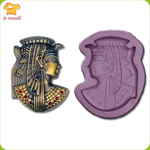 Egyptian Tutankhamun bust sugar silicone rubber mold