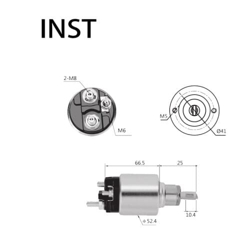 ELECTROMAGNETIC SWTICH SOLENOID FOR 12V 1.7KW 2.339.305.177 4381 M371XB3571 M8T60372 M8T60373 M371XC3571 ME701442 ME701443