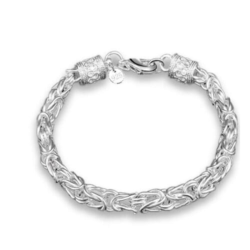 KOFSAC New Charm 925 Sterling Silver Bracelets For Women Party Dragon Pattern Bracelet & Bangles Fashion Hand Jewelry Wholesale