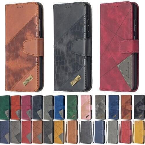 Y5P Y6P Leather Case For Huawei Y5 Y6 Y7 2019 Y6S 2020 Y 5P Cover Funda Stitching Stand Magnetic Flip Wallet Phone Cases Coque
