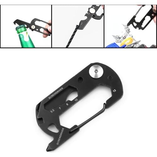 Mini Field Survival Tool Card Portable Outdoor Tool Multi-function EDC Gadget