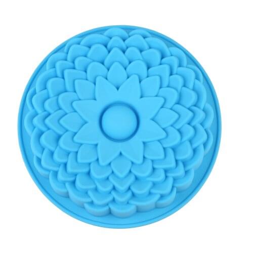 New Silicone Mold for big Cake Flower Crown shape pastry Baking Tools 3D Bread cake form Pizza Pan DIY birthday wedding