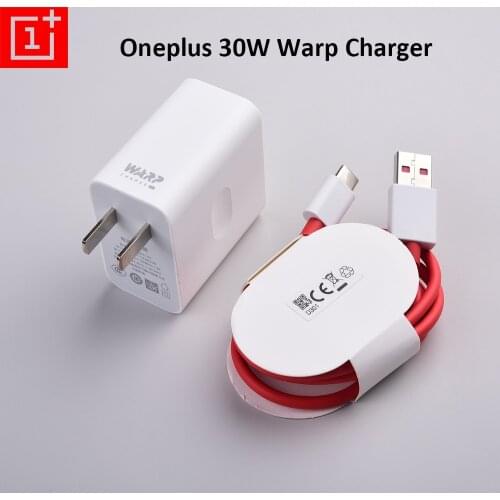 Oneplus 30W Warp Charger Cable 5V6A EU US Adapter 1M 6A Dash Charge Type C USB Cable For One Plus 1+ 7 8 8T 7T Pro Nord N10 N100