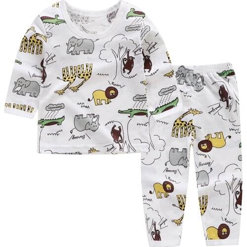 New Sale Autumn&Winter Baby Sleepwears Suits Lovely Gilr Pajamas Children Pyjamas Girls Cartoon Pijamas Kids Clothing Set