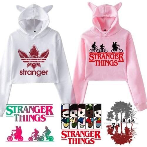 Stranger Things Hoodie Woman Hooded Hoodies Kpop Sweatshirts Kawaii Korean Oversized Harajuku Hip Hop Hoodie Sweatshirt Men