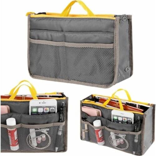 Women Lady Travel Insert Handbag Organiser Purse Large Liner Comestic Organizer