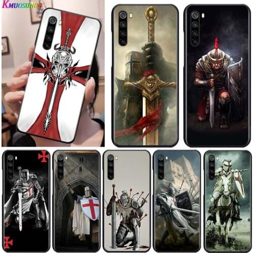 Templar Knight for OPPO Reno 2 Z 2Z 2F 3 4 5 Pro 5G 4Z 4SE 5F ACE F7 A5 A9 2020 Black Phone Case Soft Cover Shell