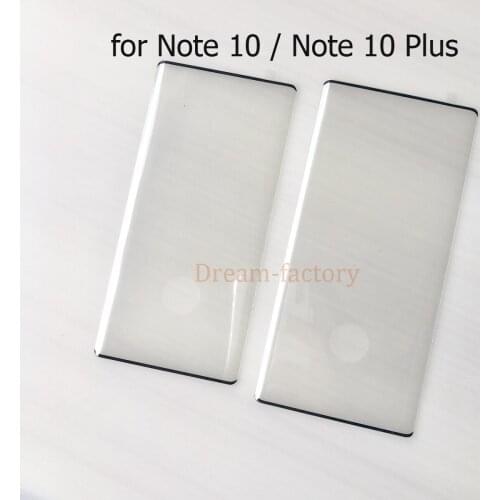 50pcs DHL For Samsung Note 10 Plus Curved Edge Side glue Tempered Glass