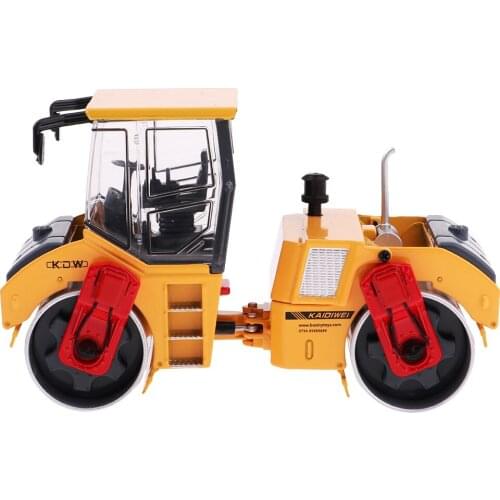 1:50 Alloy Double Drum Rolling Road Roller Model Engineering Car Kids Toys