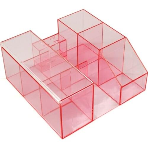 Acrylic Clear Eyelash Grafting Tools Storage Box Beauty Eyelashes Eyelash Brush Tapes Cotton Swab Tweezers Organizer