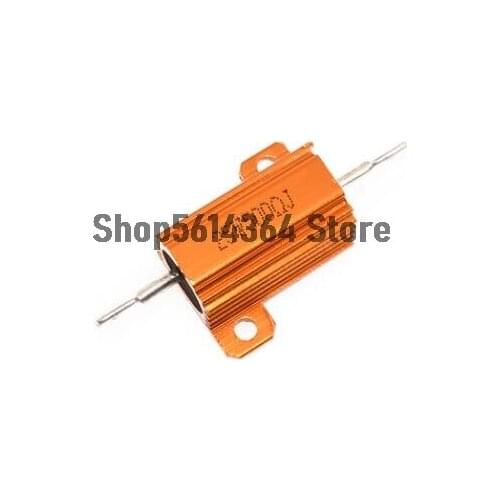 25W Power 5% 0.1R/1R/3R/4R/5R/8R/10R/20R/100R/200R/500R/1KR/5KR/10KR Ohm Resistance Value Aluminum Resistor