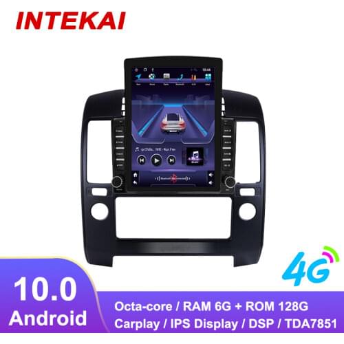 9.7" Vertical Style Tesla Screen Android 10.0 Car Radio Player GPS Navigation for Nissan Navara 2006 - 2012
