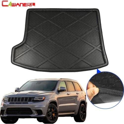 Cawanerl Car Accessories Rear Cargo Liner Boot Floor Trunk Mat Tray Carpet Mud Kick Pad For Jeep Cherokee