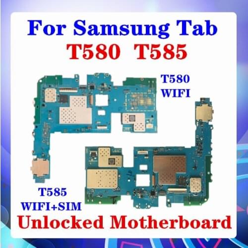 For Samsung Galaxy Tab A 10.1 T580 T585 Motherboard Replac T580 WIFI/WLAN Version T585 Support WIFI + SIM Android OS
