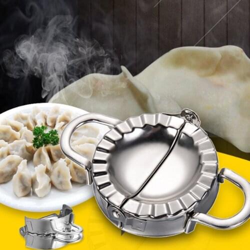 1PC kitchen tools stainless steel automatic dumpling device flower pattern cute dumpling artifact fancy pinch dumpling tool