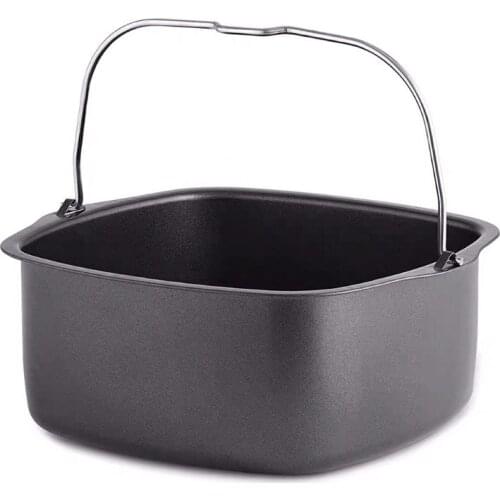 Square Non Stick Cake Mold Baking Tray Pan Roasting Basket Bakeware Mould Air Fryer Accessories