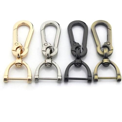 1pcs Metal Hook Buckle with Removable Open Screw D Ring Clasp for DIY Leather Craft Bag Strap Belt Handle Shoulder Accessories