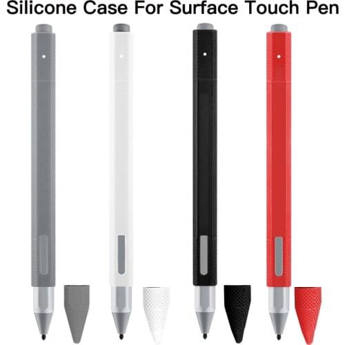 Soft Silicone Stylus Protective Case Tablet Touch Pen Full Protective Cover Sleeve Wrap Holder Bag For Surface Touch Pen