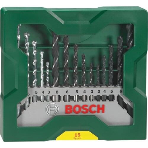 BOSCH 15 Group Drill Bit Set Masonry Twist Woodworking Drill Bit Multi-purpose Drill Bit