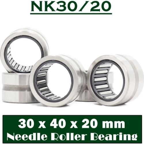 NK30/20 Bearing 30*40*20 mm ( 5 PC ) Solid Collar Needle Roller Bearings Without Inner Ring NK30/20 NK3020 Bearing