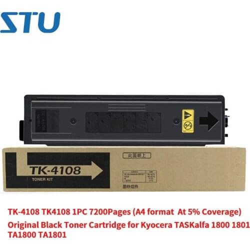 TK-4108 TK4108 1PC 7,200Pages (A4 format At 5% Coverage) Original Black Toner Cartridge for Kyocera TASKalfa 1800 1801 TA1800