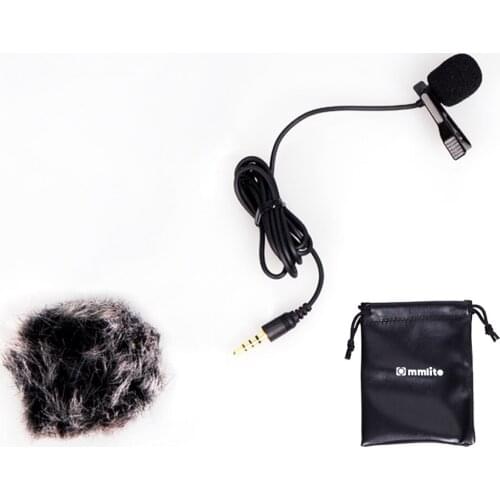 Comica Lavalier Microphone CVM-V01SP Clip-on Omni-directional Condenser Mic for Iphone/Ipad/Samsung/Huawei Smartphones
