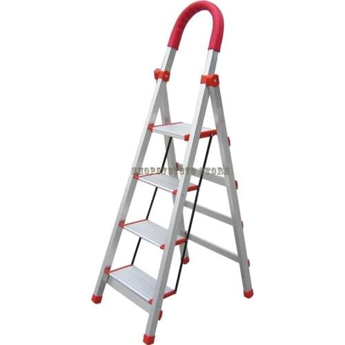 Ladder Ladder Household Aluminum Alloy Folding Herringbone Ladder Climbing Stool Stairs Parcel Mail Mobile Stairs