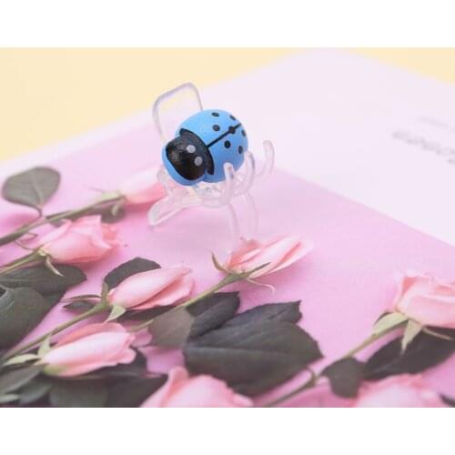 10 Pack Cute Ladybug Orchid Clips Garden Flower Cymbidium Plastic Clip Stem Support Clips for supporting Stems Stalks Vines