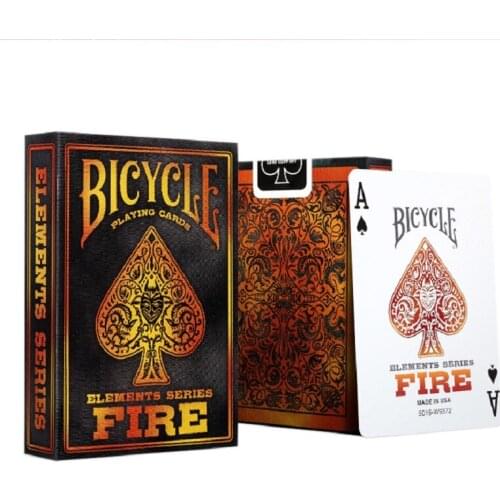 Bicycle Fire Elements Series Playing Cards Poker Size USPCC Collectable Deck Magic Card Games Magic Tricks Props