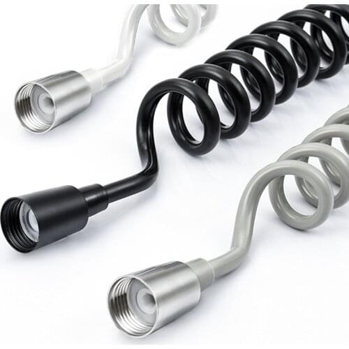 Spring Plumbing Telephone Line Flexible Water Hose Toilet Bidet Shattaff Sprayer PU Bathroom Accessories 1.5m/2m/3m