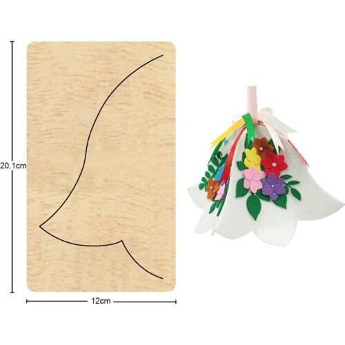 Wind Chimes Bell Ornaments Handwork Wooden Mold Baby Bedroom Wall Hanging Decor 2020 New Wood Dies Leather Cloth Paper Crafts