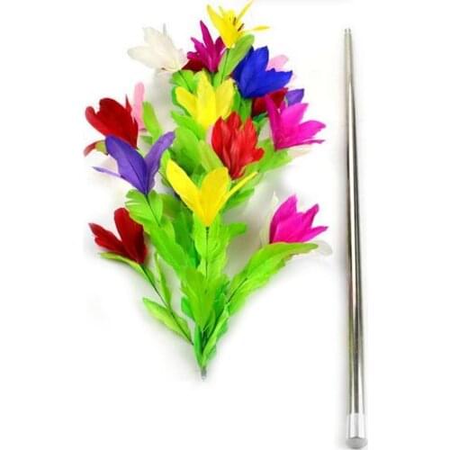 1 Set High Quality Professional Vanishing Cane To Flower Magic Tricks for Magicians Stage Magic Props