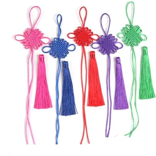 5PCS Chinese Knots Tassels Manmade DIY Jewelry Home Textile Curtain Garments Decorative Accessories Pendant Craft Tassels