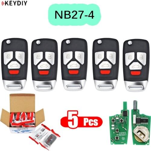 5pcs/lot NB27-3+1 NB27-4 universal 4 button NB series remote control for KD900 KD-X2 make new remote with Multi-functional chip