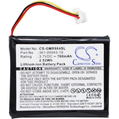 Cameron Sino 700mah battery for GARMIN Delta Handheld Sport Sport XC Upland handhelds GAD007 Pro Control 2 010-01069-01