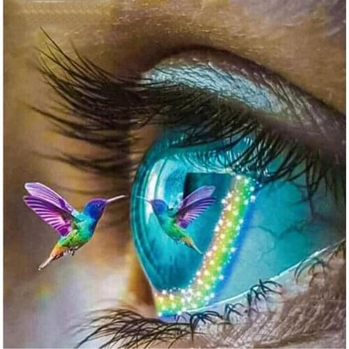 Diamond Painting Full Round Drill Eye hummingbird pattern 5D Daimond Embroidery Cross Stitch Kit Mosaic Rhinestone decor