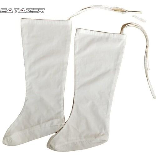 White Cotton Shaolin Monk Wudang Taoist Kung Fu Socks Tai Chi Martial Arts Taekwondo Karate Footwear