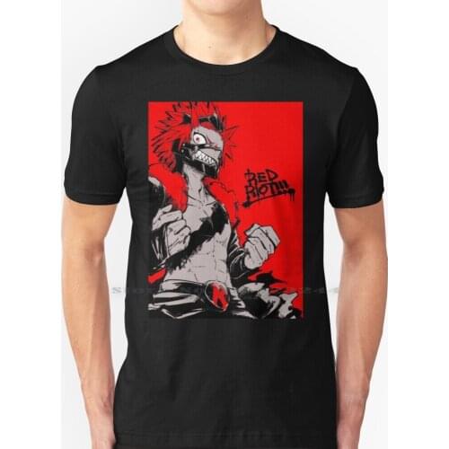 Eijiro Kirishima T Shirt 100% Pure Cotton Eijiro Kirishima Izuku Midoriya Shoto Todoroki Toshinori Yagi Katsuki Bakugo All One