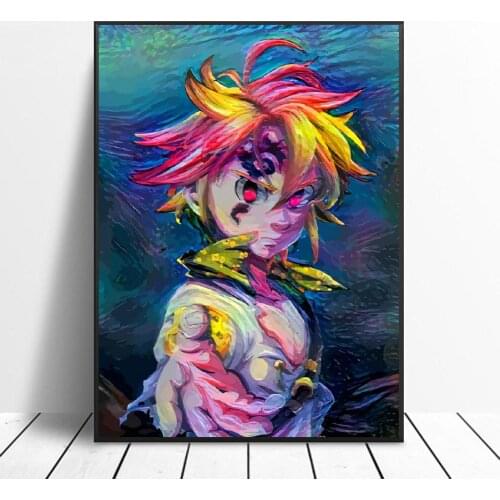 Watercolor The Sin of Wrath Art Canvas Poster Home Decor Painting No Frame