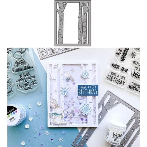 Tree Background Metal Cutting Dies for Scrapbooking Handmade Tools Mold Cut Stencil New 2021 DIY Card Make Mould Model Craft
