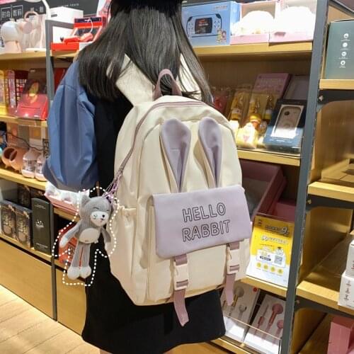 Cute Cartoon Backpacks for Women 2021 New Korean Kawaii School Backpacks for Teens Waterproof School Travel Bags Ladies Fashion