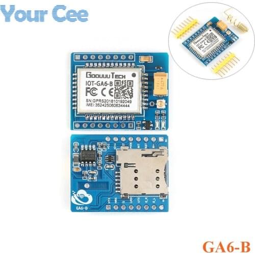 Mini A6 GPRS GSM Module GA6-B Wireless Extension Module SMS Voice Development Board With Antenna for Arduino Replace SIM800L
